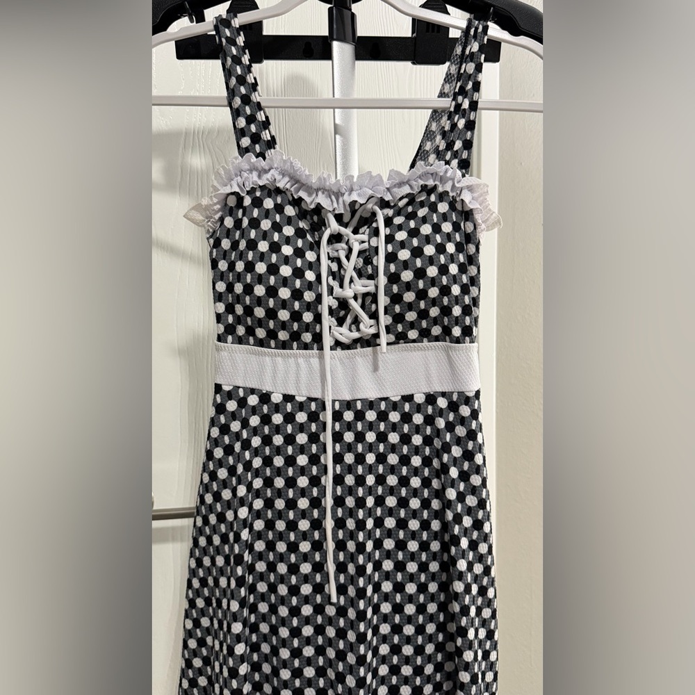 Black and White Polka Dot Dress